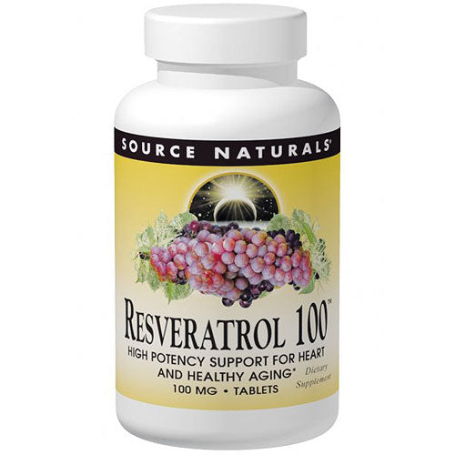 Resveratrol 100 mg, 30 Capsules, Source Naturals For Cheap