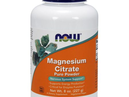 Magnesium Citrate Powder Vegetarian 8 oz, NOW Foods For Discount