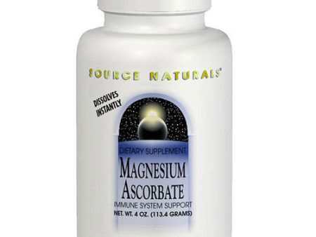 Magnesium Ascorbate Buffered C Crystals 8 oz from Source Naturals For Discount