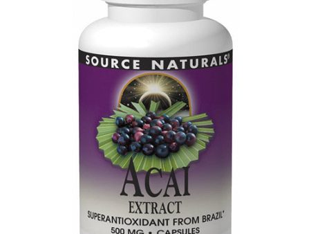 Acai Extract 500 mg, 120 Capsules, Source Naturals Sale