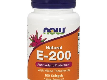 Vitamin E-200 IU Mixed Tocopherols Unesterified 100 Gels, NOW Foods Cheap