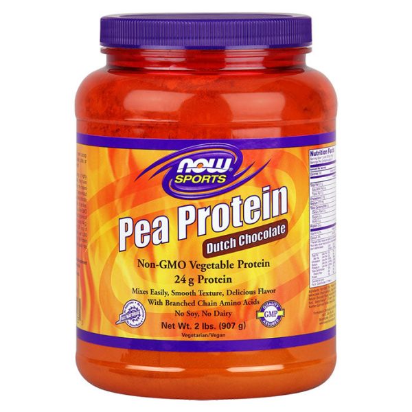 Pea Protein - Dutch Chocolate, 2 lb, NOW Foods on Sale