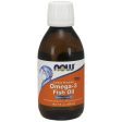 Omega -3 Fish Oil Liquid Lemon Flavored, 7 oz, NOW Foods on Sale