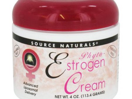 Phyto-Estrogen Cream (Phytoestrogen Cream) Liposome, 4 oz, Source Naturals Supply