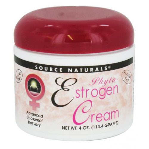 Phyto-Estrogen Cream (Phytoestrogen Cream) Liposome, 4 oz, Source Naturals Supply