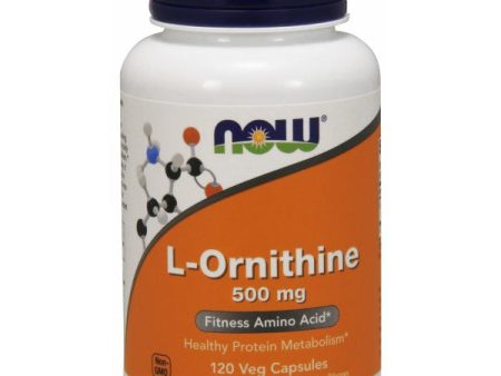 L-Ornithine 500mg 120 Caps, NOW Foods Online