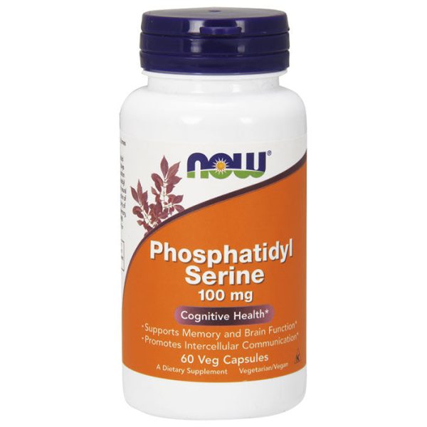 Phosphatidyl Serine 100mg with Choline & Inositol 60 Vcaps, NOW Foods Hot on Sale