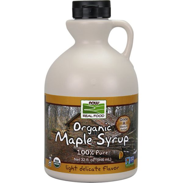 Organic Maple Syrup, Grade A Amber Color, 32 oz, NOW Foods Online