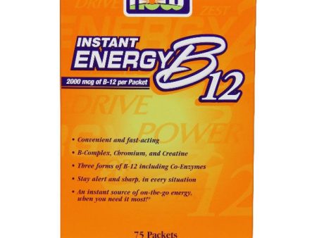 Vitamin B-12 Instant Energy, 75 Packets, NOW Foods Online Hot Sale