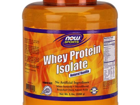 Whey Protein Isolate Vanilla 5 lb, NOW Foods Sale