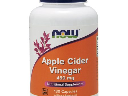 Apple Cider Vinegar 450 mg, 180 Capsules, NOW Foods Hot on Sale