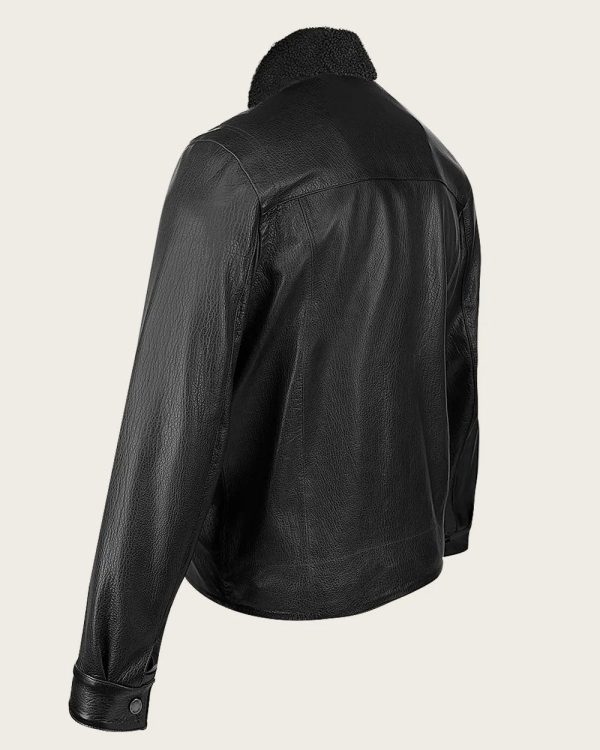 Black engraved jacket Online Sale