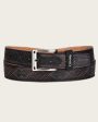 Black emroidered Belt Online now