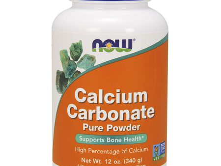 Calcium Carbonate Powder 12 oz, NOW Foods For Discount