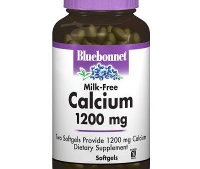 Calcium 1200 mg Plus Vitamin D3, Milk Free, 60 Softgels, Bluebonnet Nutrition Supply