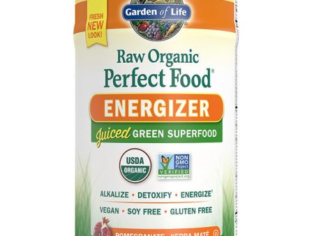 Raw Organic Perfect Food Energizer, Juiced Green Superfood Powder, 9.73 oz (276 g), Garden of Life Cheap