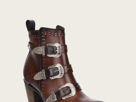 Ankle brown bootie Hot on Sale