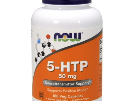 5-HTP 50 mg, 180 Capsules, NOW Foods Cheap