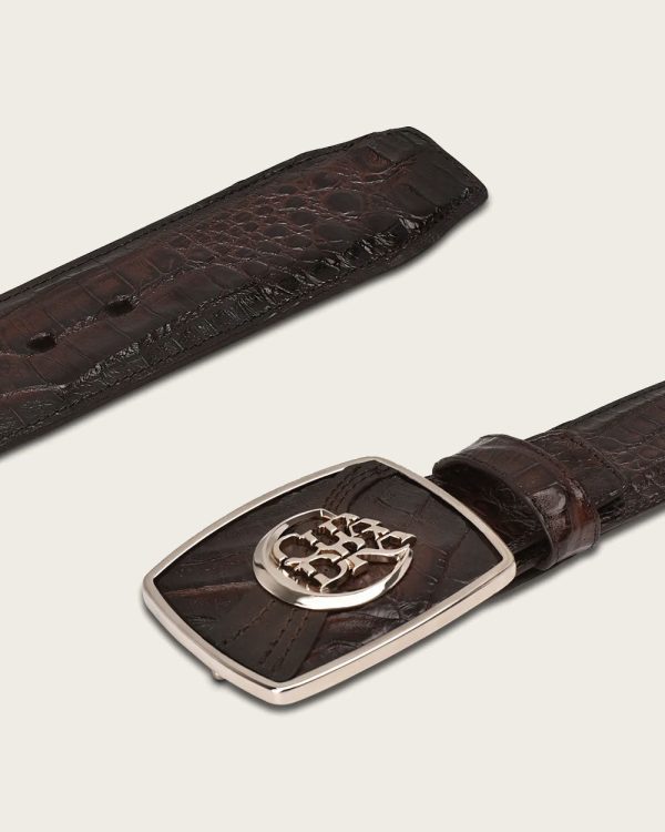 Brown engraved ultra exotic Belt Cheap