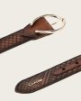 Brown embroidered belt Hot on Sale