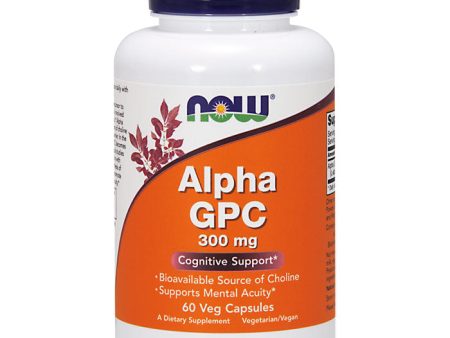 Alpha GPC 300 mg, 60 Vcaps, NOW Foods Fashion