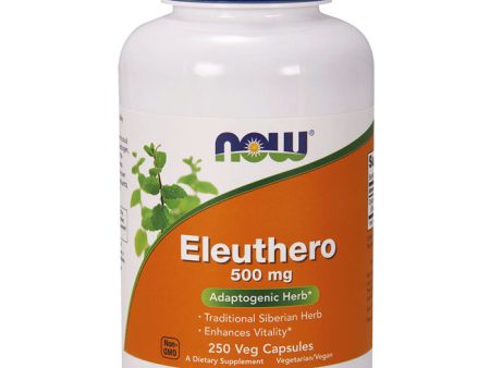 Eleuthero 500 mg, Value Size, 250 Capsules, NOW Foods For Cheap