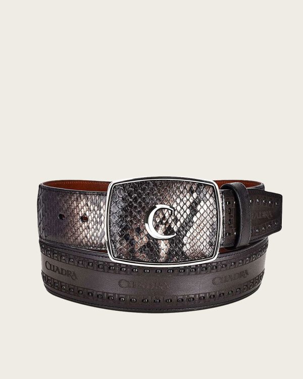 Black western python Belt Online Sale