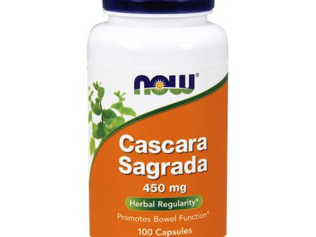 Cascara Sagrada 450 mg, 100 Capsules, NOW Foods Sale