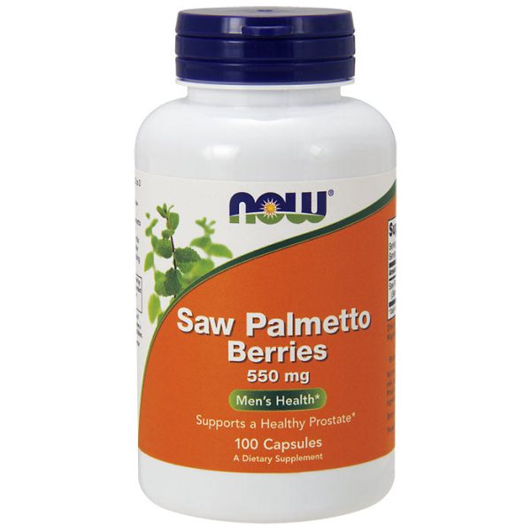 Saw Palmetto Berries 550 mg, 100 Capsules, NOW Foods Hot on Sale