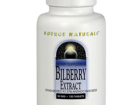 Bilberry Extract 50mg 120 tabs from Source Naturals Sale