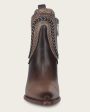 Ankle high heel brown bootie Hot on Sale