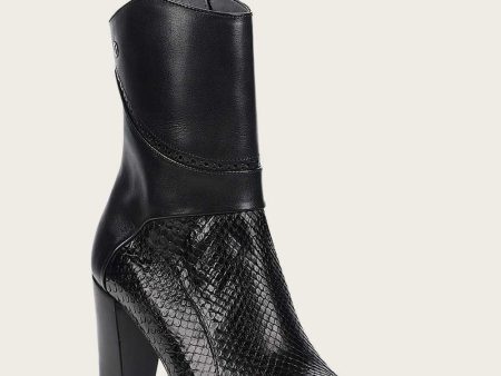 Ankle black python bootie Online