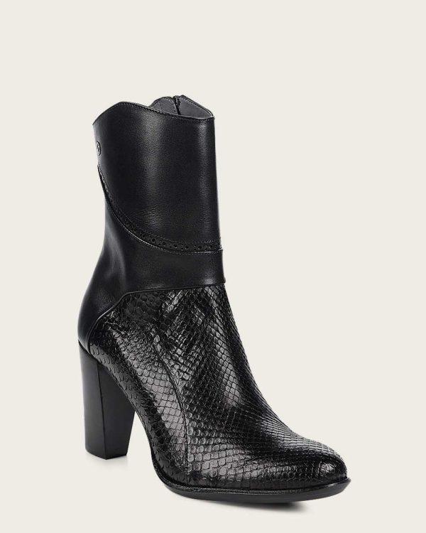 Ankle black python bootie Online