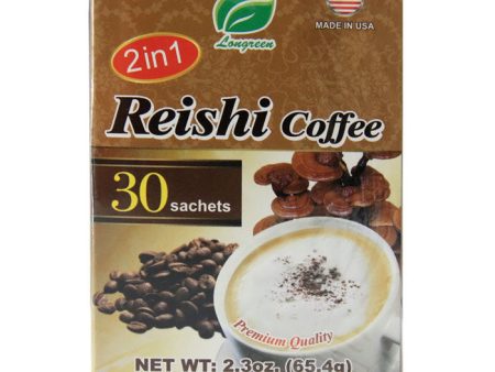 2 in 1 Reishi Coffee, 30 Sachets, Longreen Corporation Hot on Sale