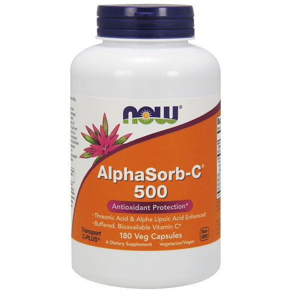 AlphaSorb-C 500 mg, Buffered Bioavailable Vitamin C, 180 Vcaps, NOW Foods Cheap