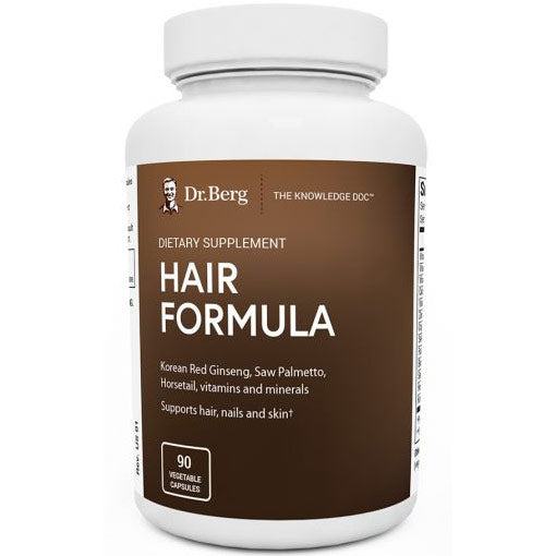 Hair Formula, 90 Vegetable Capsules, Dr. Berg Nutritionals Fashion