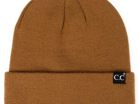 C.C Solid Cuff Beanie Hat Online Hot Sale