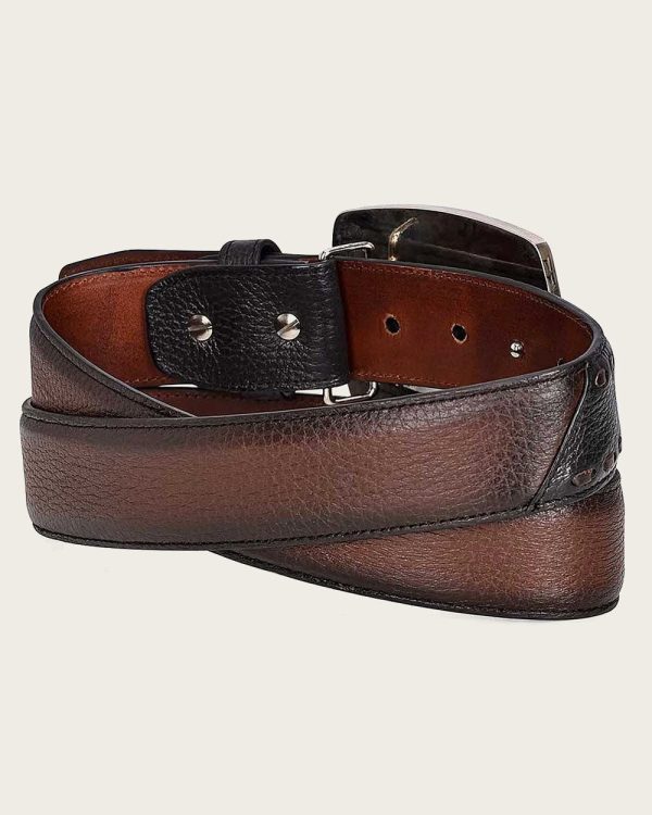 Brown deer cowboy Belt For Discount