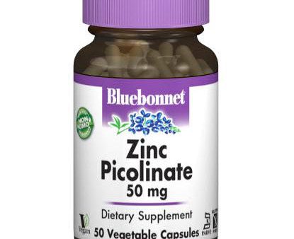 Zinc Picolinate 50 mg, 100 Vegetable Capsules, Bluebonnet Nutrition For Discount