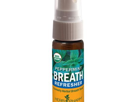 Breath Refresher Spray - Peppermint, 0.47 oz, Herb Pharm Cheap