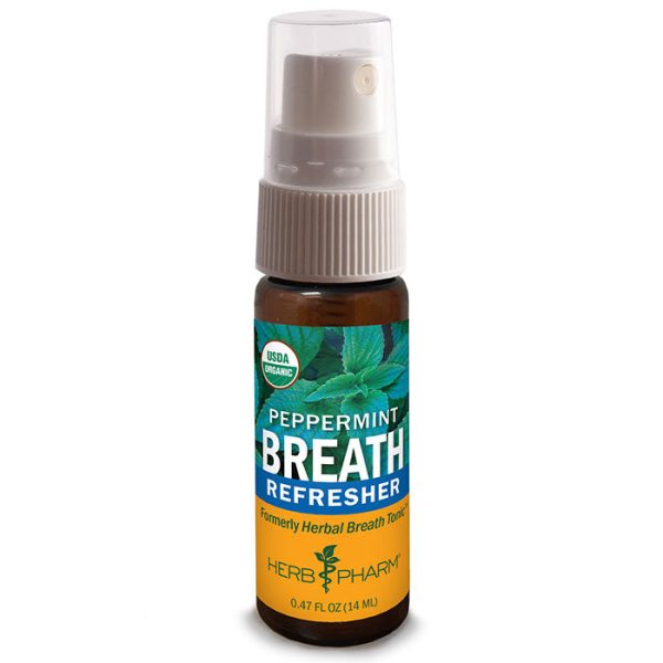 Breath Refresher Spray - Peppermint, 0.47 oz, Herb Pharm Cheap