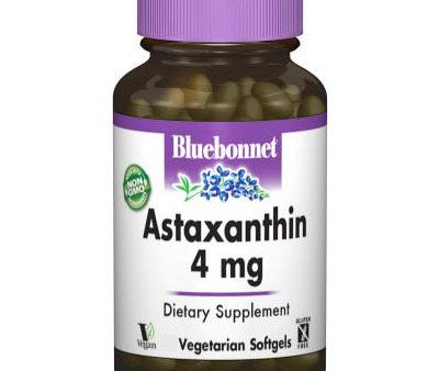 Astaxanthin 4 mg, 30 Vegetarian Softgels, Bluebonnet Nutrition For Sale