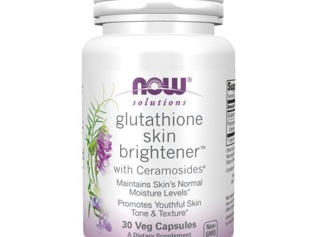 Glutathione Skin Brightener with Ceramosides, 30 Veg Capsules, NOW Foods For Sale