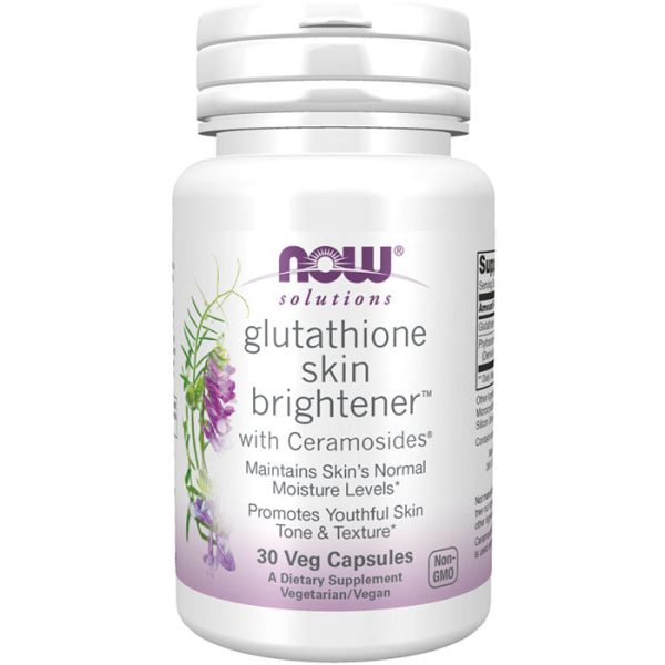 Glutathione Skin Brightener with Ceramosides, 30 Veg Capsules, NOW Foods For Sale