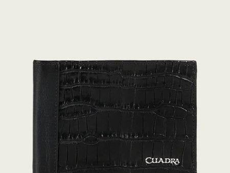 Black bifold ultra exotic wallet Hot on Sale