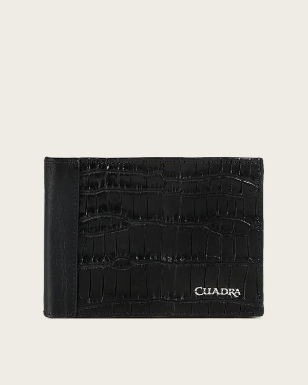 Black bifold ultra exotic wallet Hot on Sale