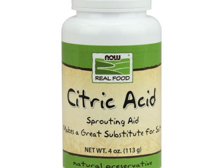 Citric Acid, Sprouting Aid, 4 oz, NOW Foods Supply