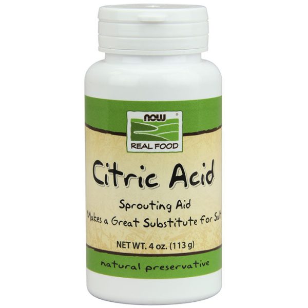 Citric Acid, Sprouting Aid, 4 oz, NOW Foods Supply