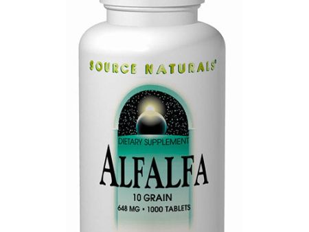 Alfalfa 10 Grain 648mg 250 tabs from Source Naturals Online Sale