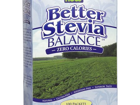 Better Stevia Balance Powder with Chromium & Inulin, 100 Packets, NOW Foods Online Sale